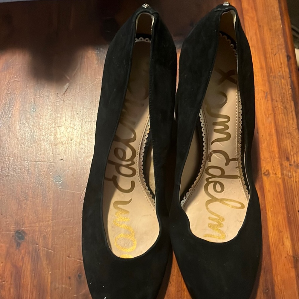 Sam Edelman black suede shoes